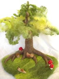 Baum mit Tieren, Jahreszeitentisch, Anja Ahlf