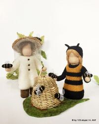 Blumenkinder Imker und Biene